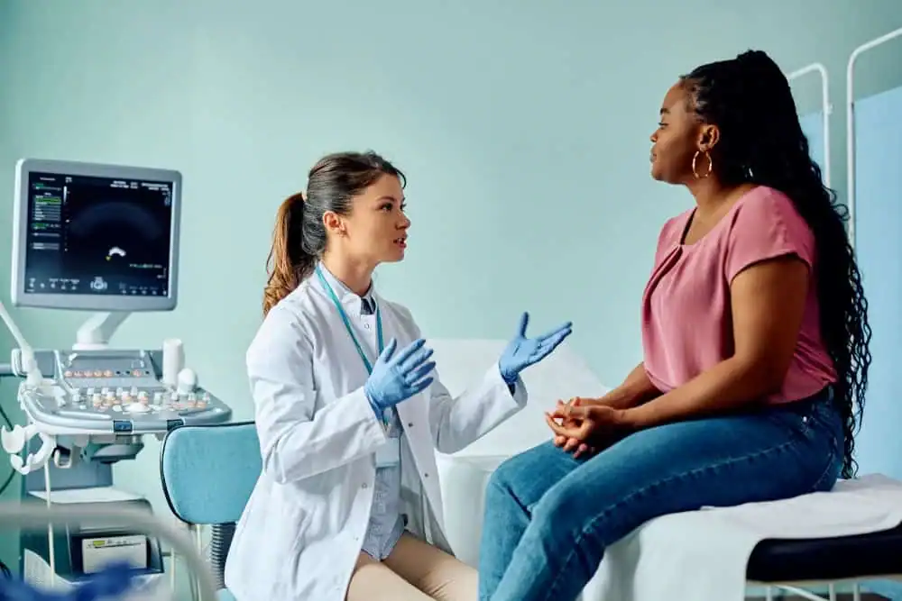 Woman have consultation about vaginal laxity Rainham